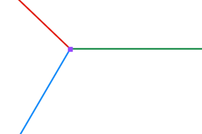 Example of a 3-way junction (or T-junction)