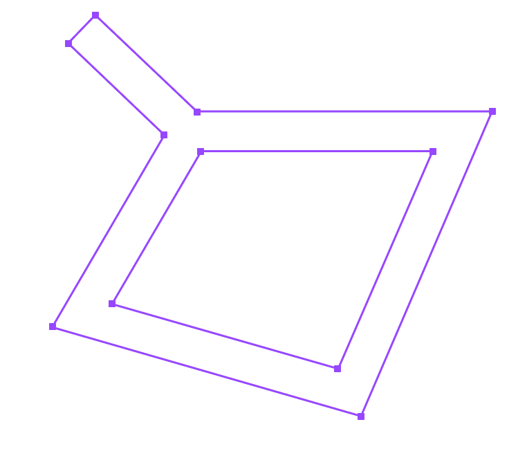 Result of the outline building algorithm